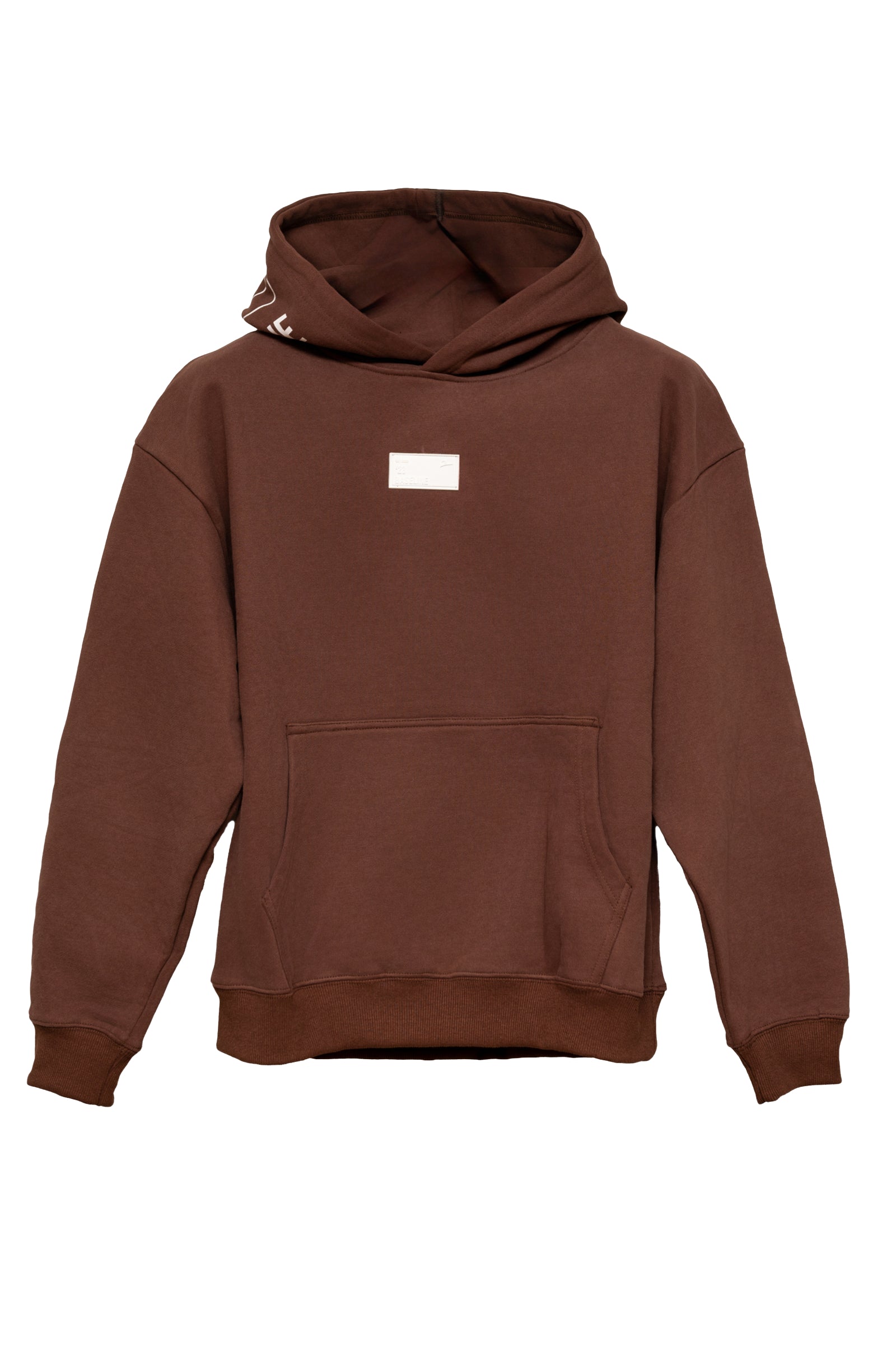 【TLLDAWN】 HOMMELESS HOODIE DARK BROWN W324-TWOTONE-HOODIE-