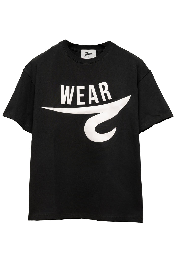 Black Upside Down Puff S/S Tee