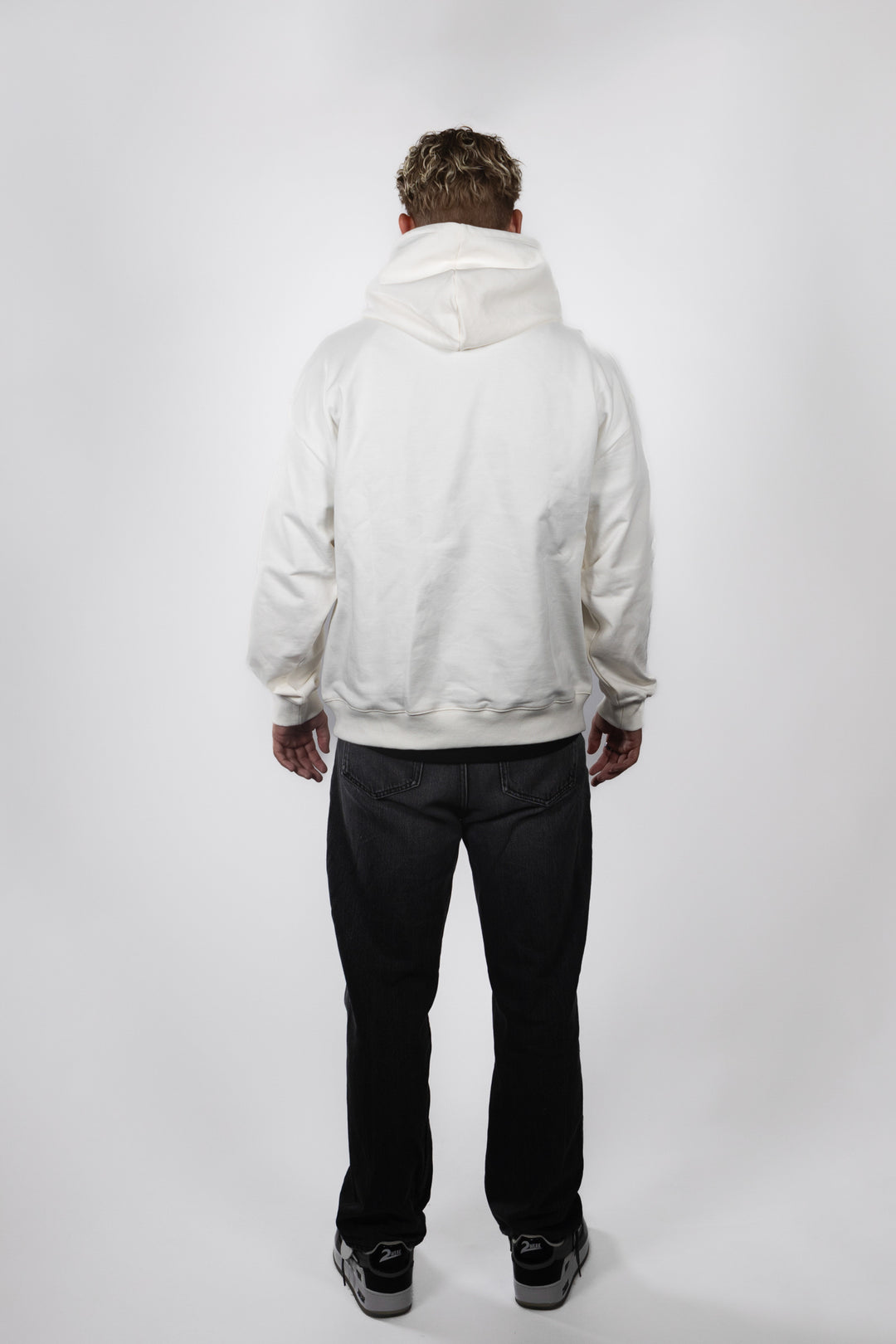 White Big Skate Hoodie